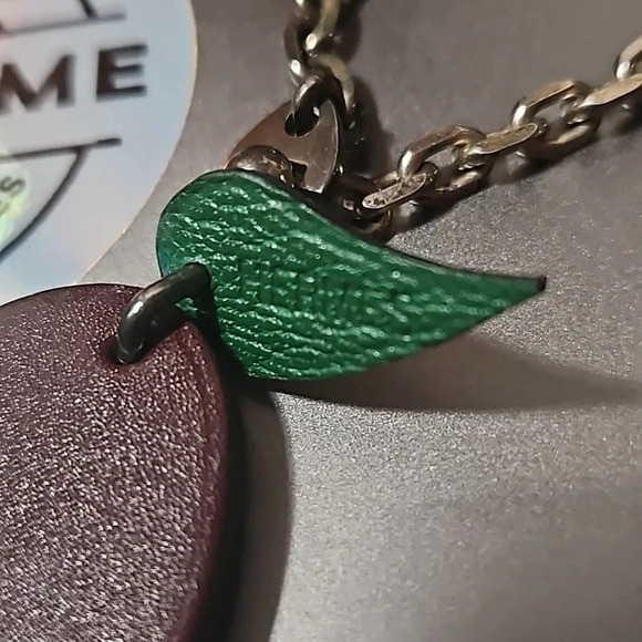 Hermes Eggplant Aubergine Bag Charm - Picture 2 of 4